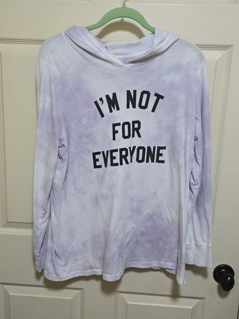 torrid Lavender Tie-Dye Hoodie with Bold Black Statement